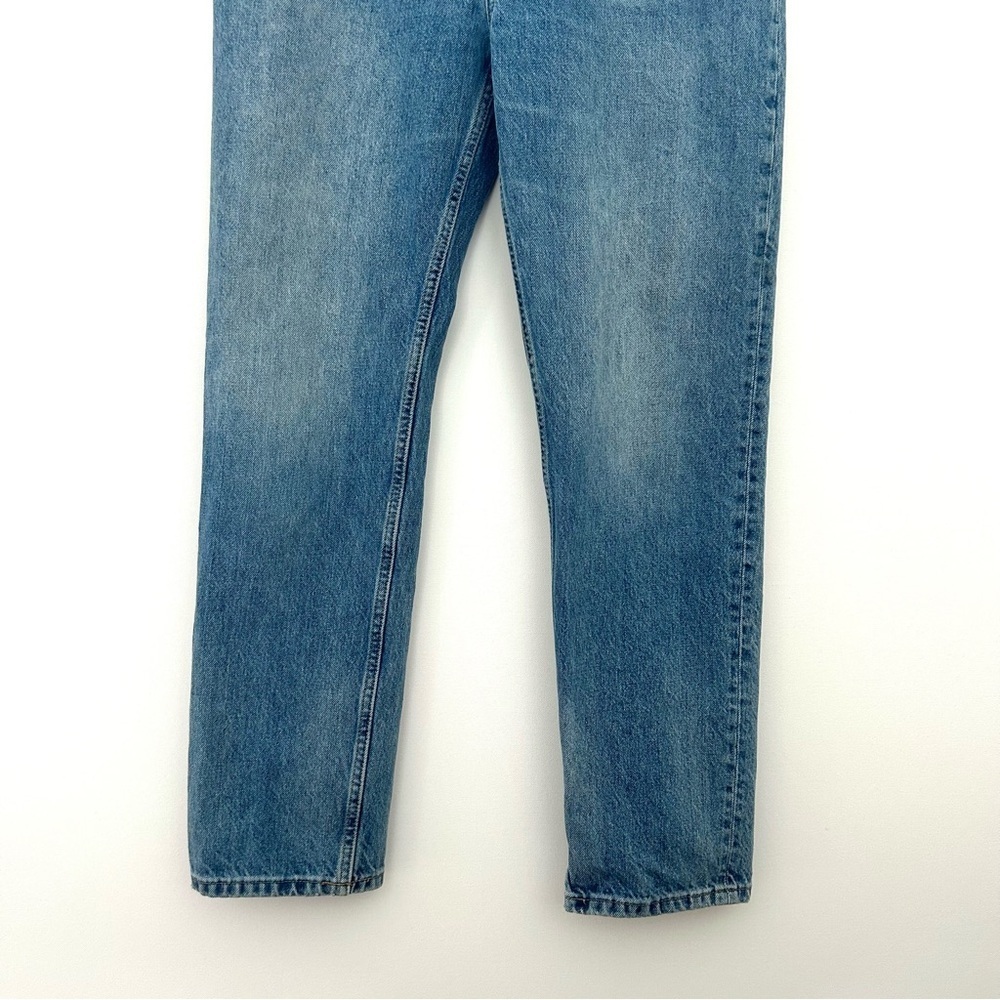 Everlane 90's Cheeky Denim Jeans High Waist Straight Leg Button Blue Size 28 Reg - Picture 4 of 16
